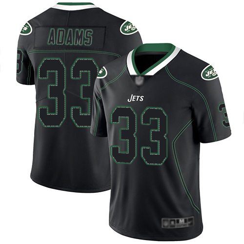 New York Jets Limited Lights Out Black Men Jamal Adams Jersey NFL Football #33 Rush